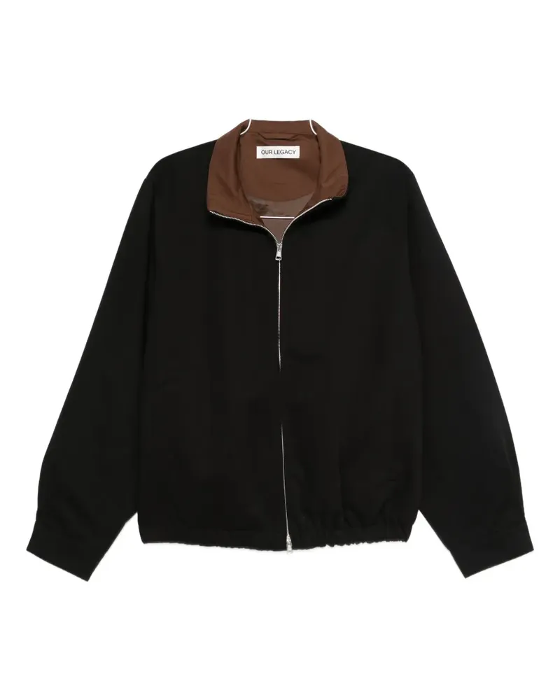 Our Legacy twill bomber jacket - Schwarz Schwarz
