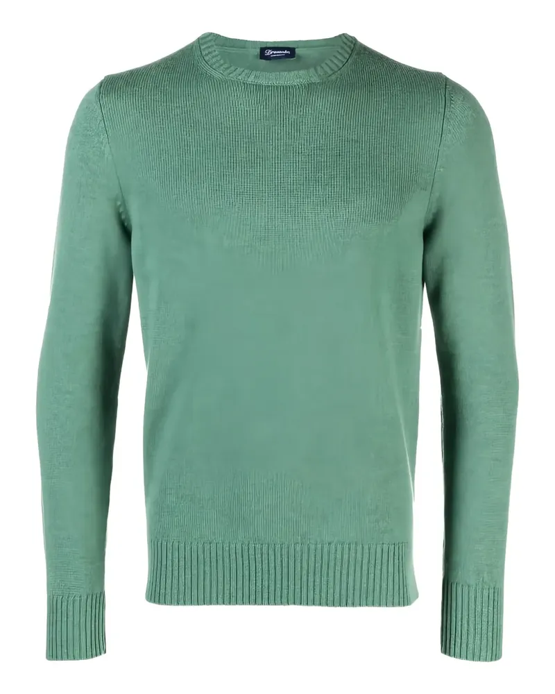 Drumohr  Kaschmirpullover mit Rundhalsausschnitt - Grün Grün