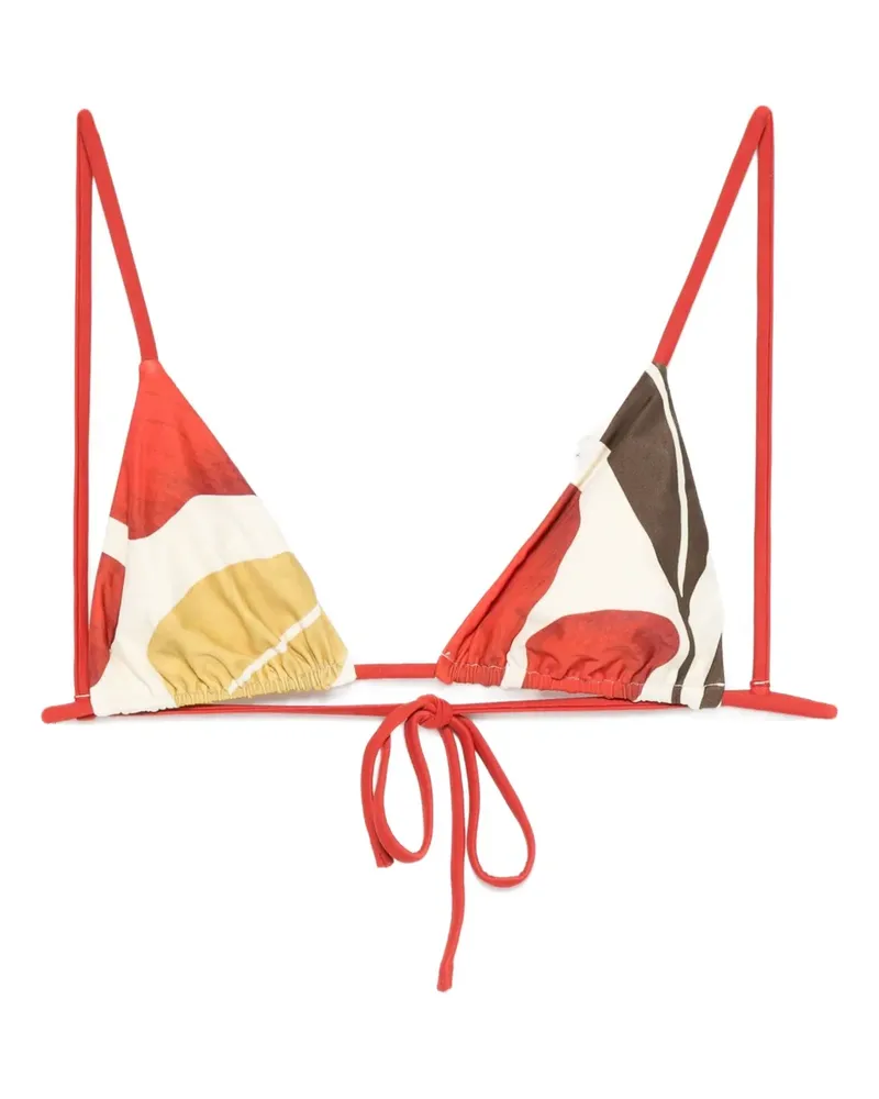 SIR Julietta Bikinioberteil mit Blumen-Print - Rot Rot