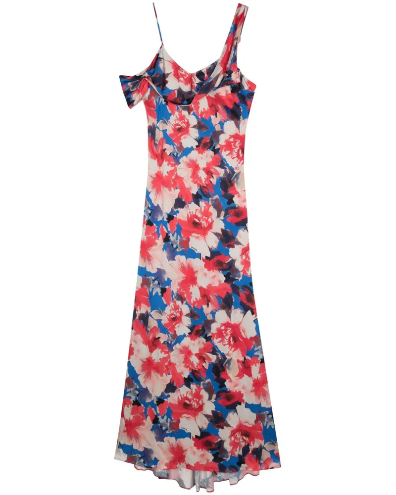 Patrizia Pepe Maxikleid mit Blumen-Print - Blau Blau