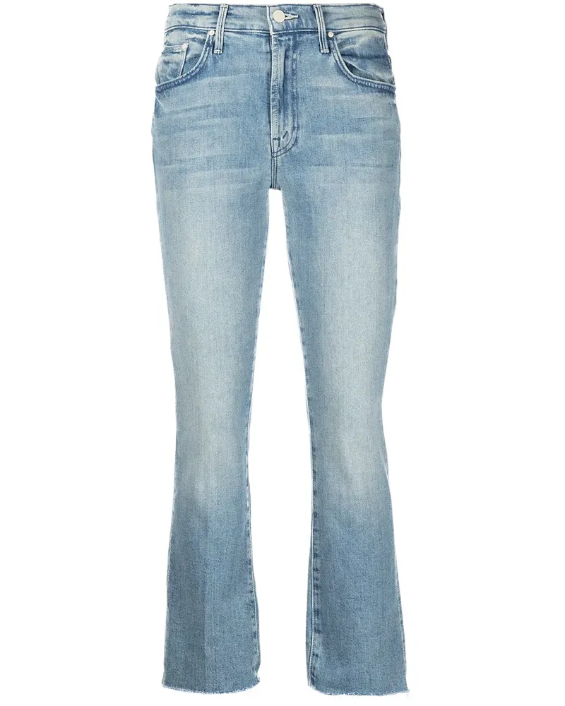 Mother The Insidern Cropped-Jeans - Blau Blau