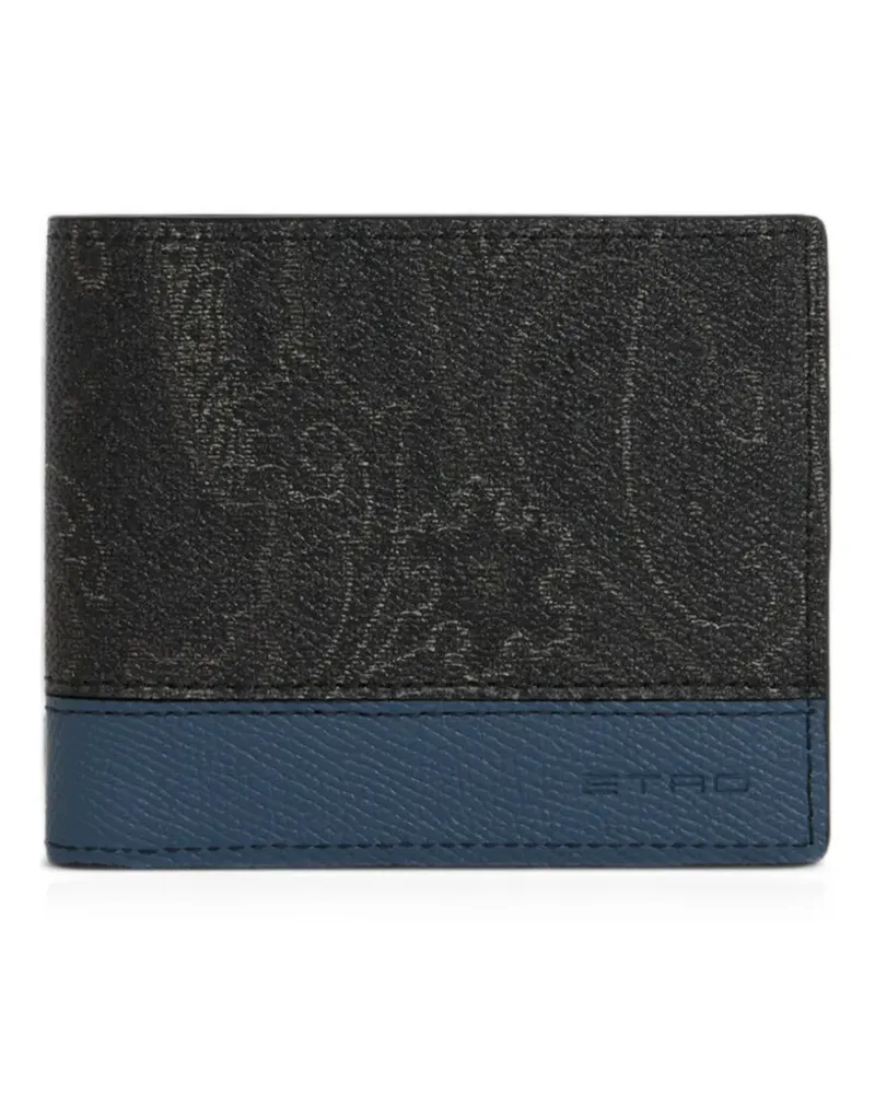 Etro bifold Arnica wallet with leather insert - Schwarz Schwarz
