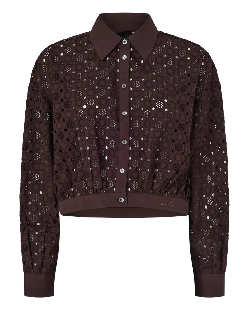 Pinko Hemd mit Stickerei - Braun Braun