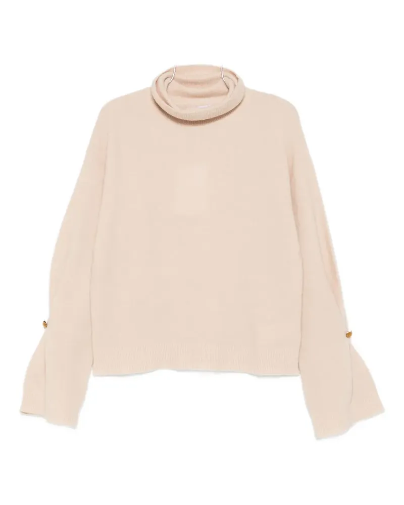 Isabelle Blanche roll-neck jumper - Nude Nude