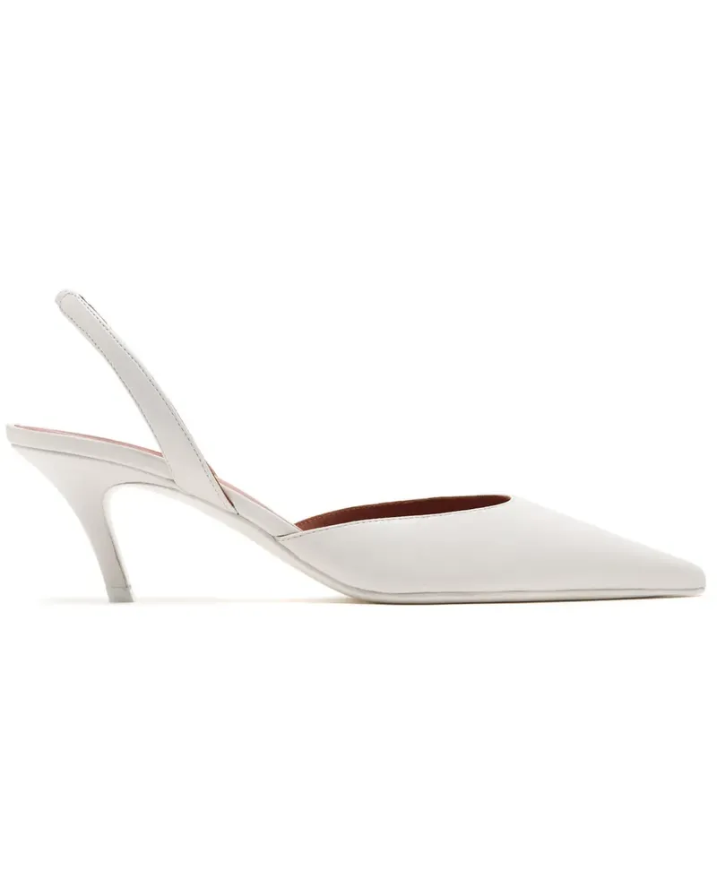 Amina Muaddi Sofia Pumps 60mm - Weiß Weiß