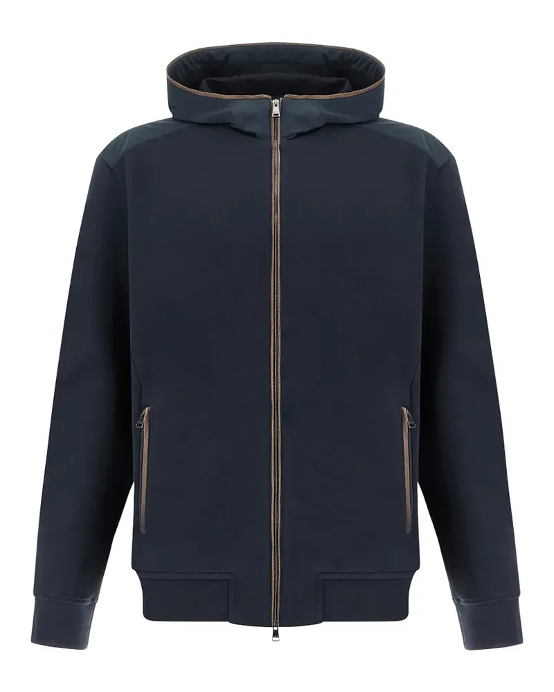 Paul & Shark X‑Soft zip‑up hoodie - Blau Blau