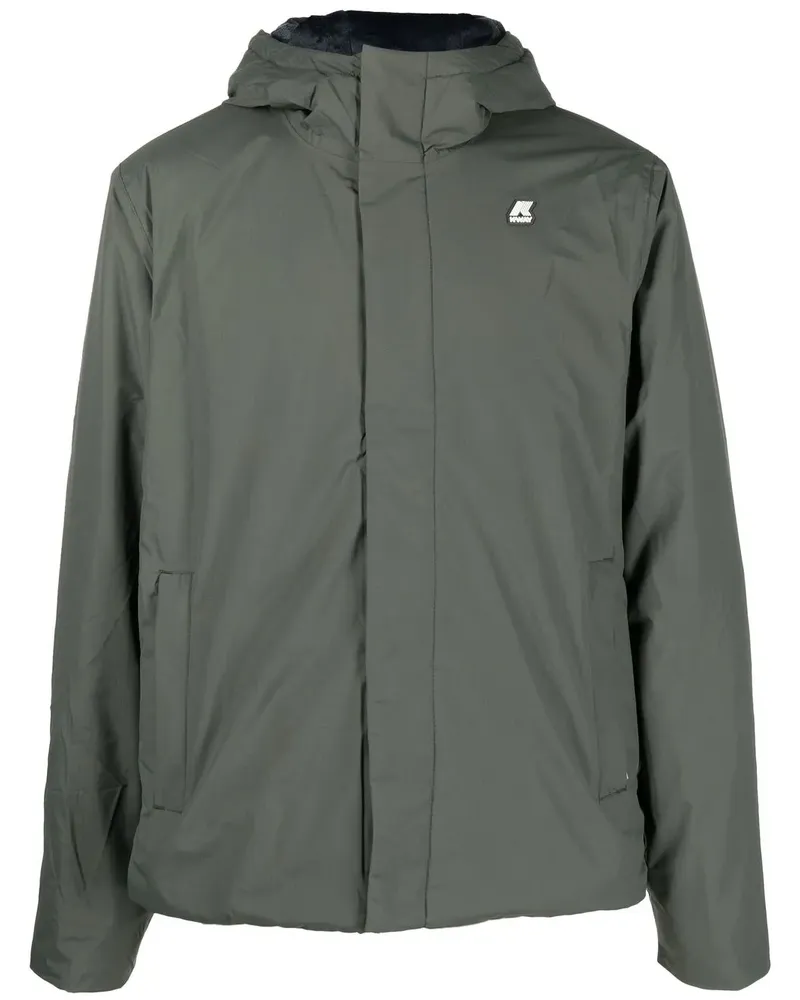 K-Way Windbreaker mit Logo-Detail - Grün Grün