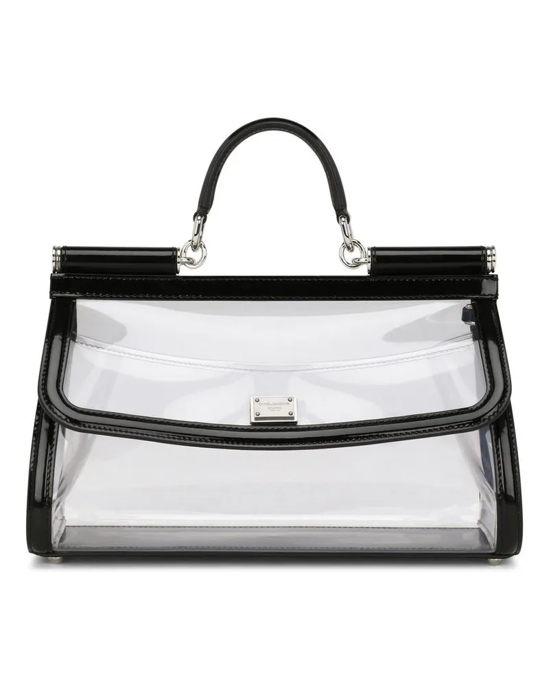 Dolce & Gabbana KIM DOLCE&GABBANA mittelgroße Sicily Schultertasche - Schwarz Schwarz