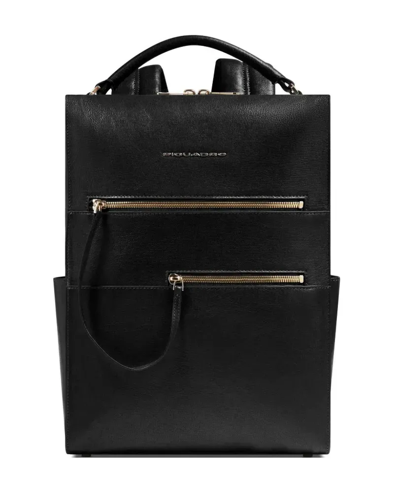 Piquadro laptop backpack - Schwarz Schwarz