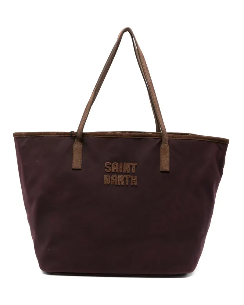 MC2 Saint Barth City Shopper mit Logo-Schild - Rot Rot