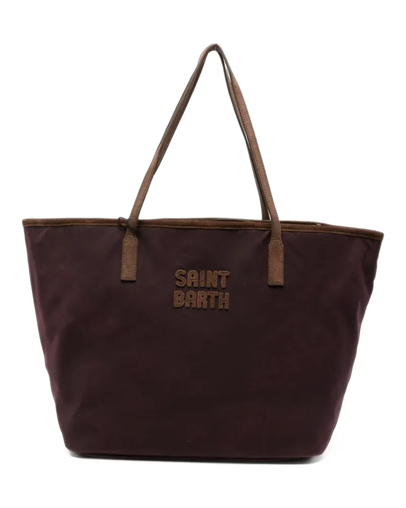 MC2 Saint Barth City logo-patch tote bag - Rot Rot