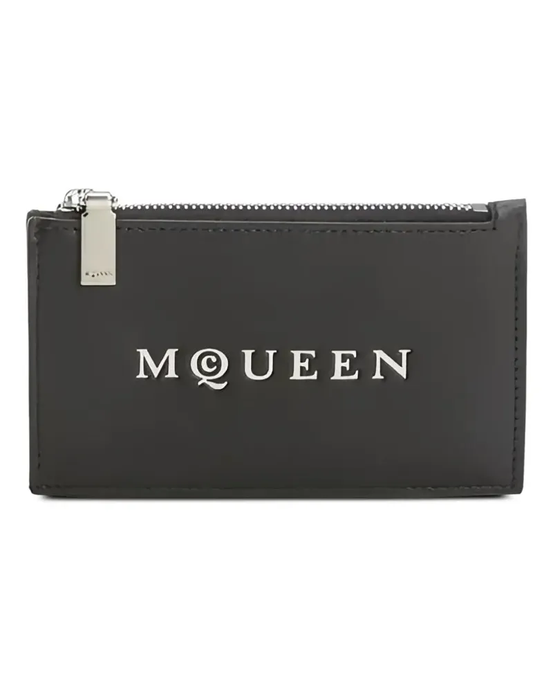 Alexander McQueen Kartenetui mit Reißverschluss - Schwarz Schwarz