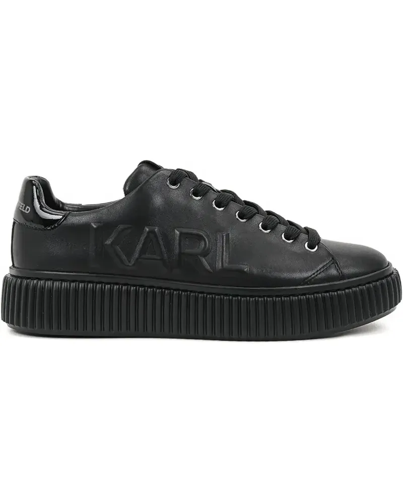 Karl Lagerfeld Sneakers mit Logo-Prägung - Schwarz Schwarz