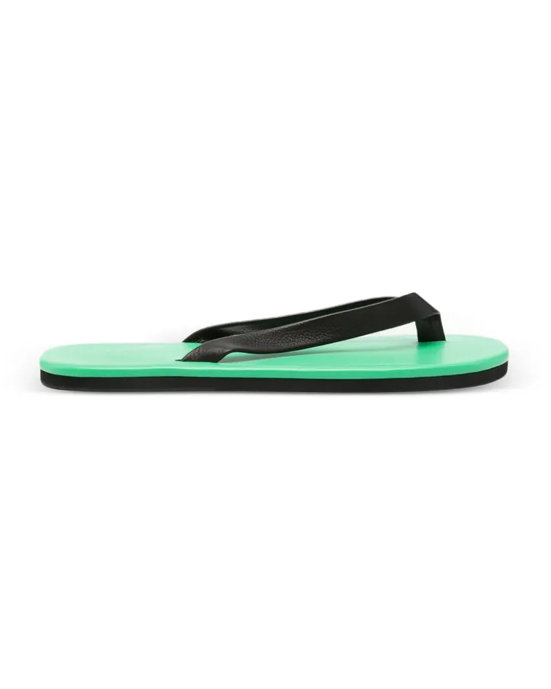 AURALEE leather flip-flops - Grün Grün