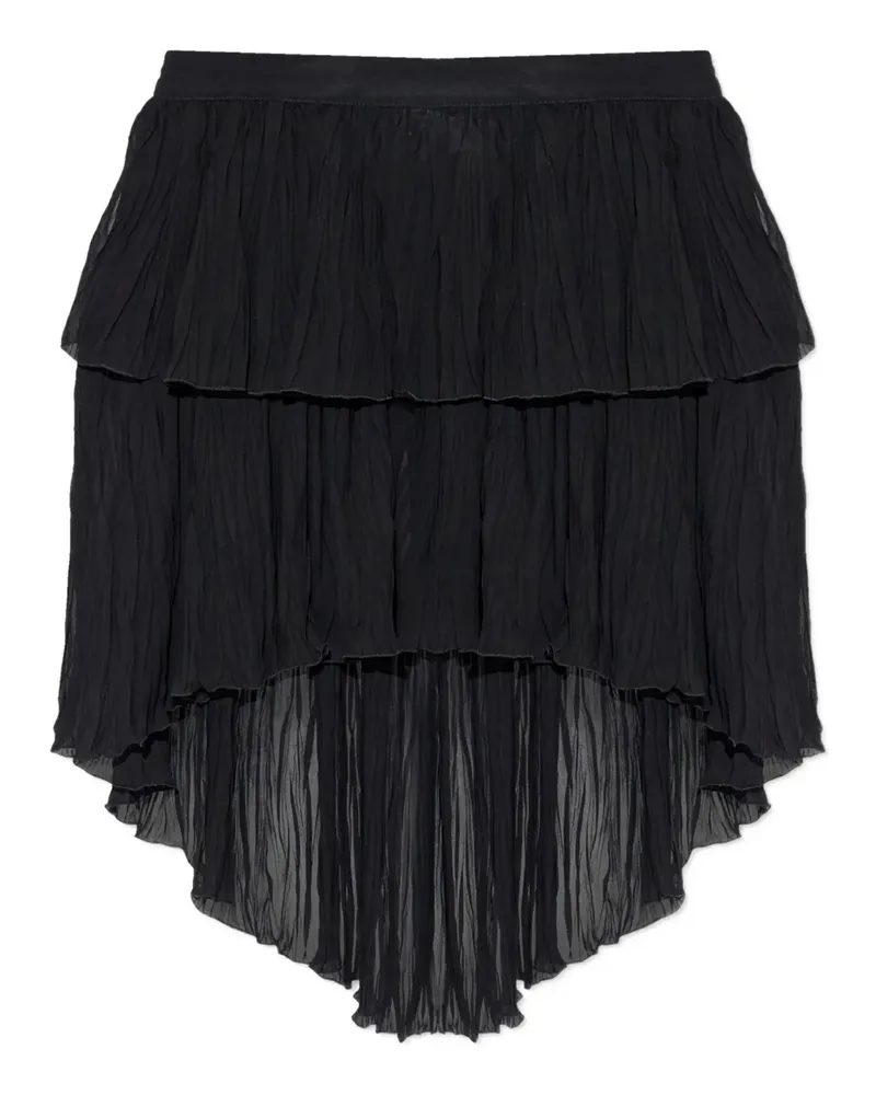 Blumarine asymmetrical tiered skirt - Schwarz Schwarz