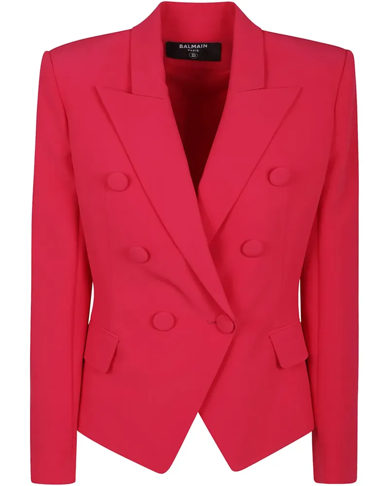 Balmain Doppelreihiger Blazer - Rot Rot
