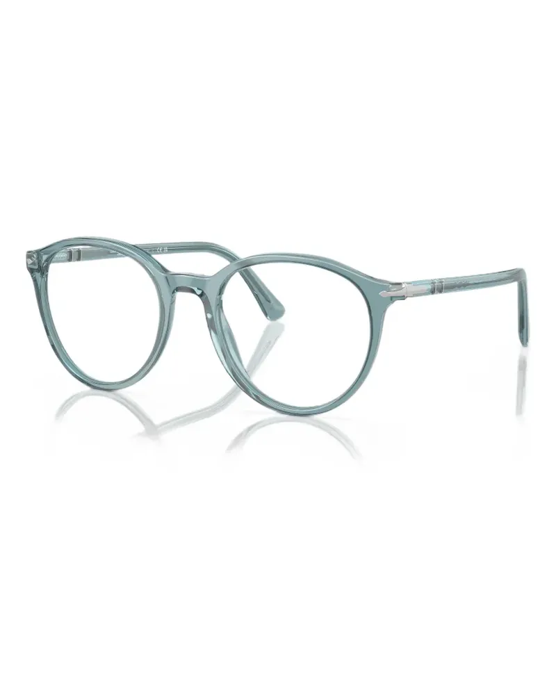 Persol Brille mit rundem Gestell - Blau Blau