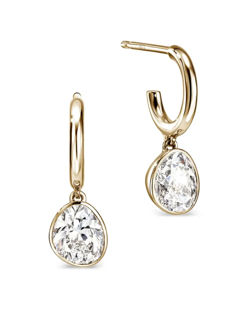 John Hardy Lovestruck™ gold diamond hoop earrings Gold