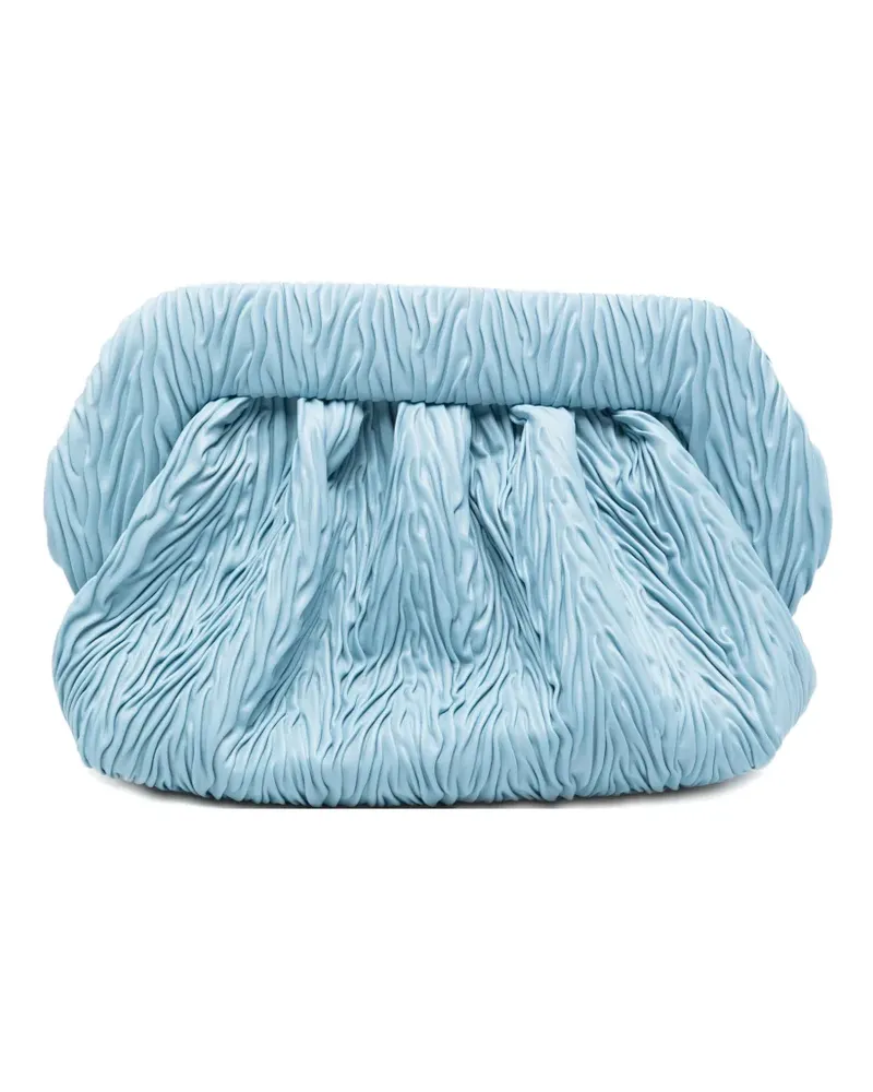 THEMOIRÈ Bios ruched clutch bag - Blau Blau