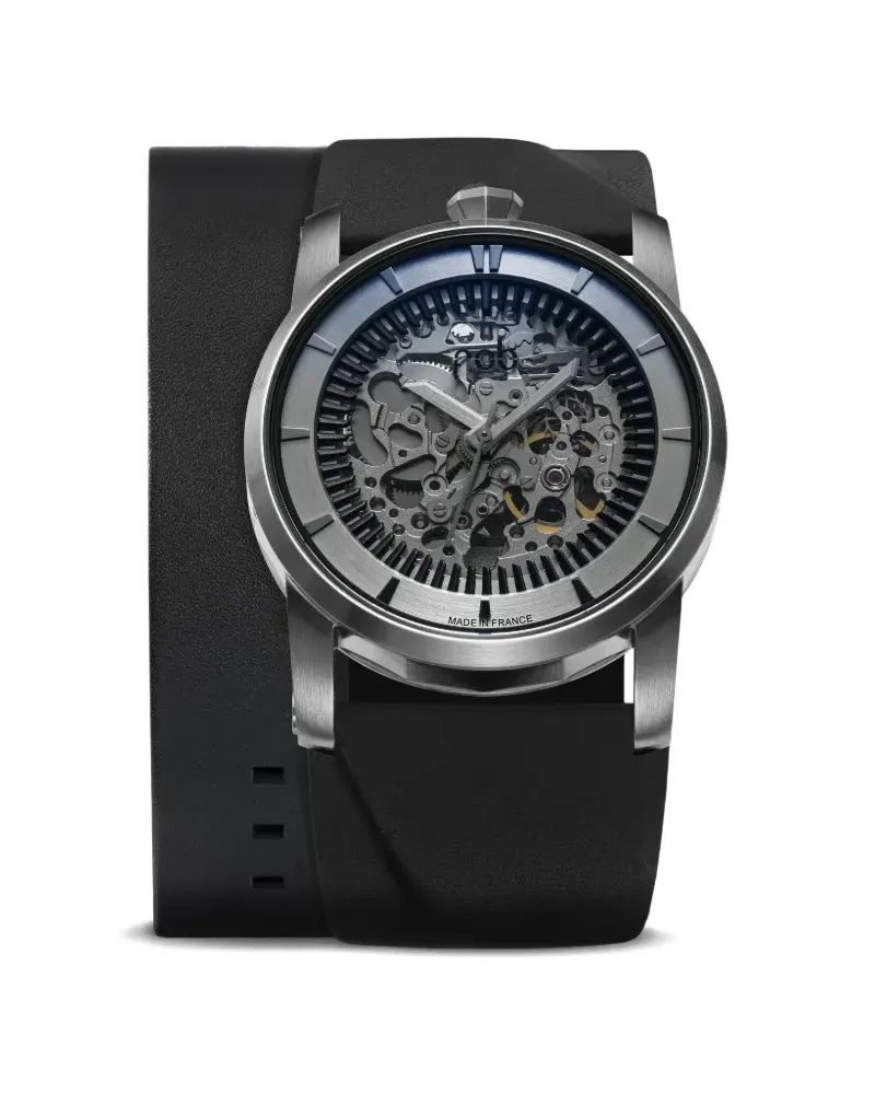 fob Paris Skeleton Double Leather 41mm - Mehrfarbig Mehrfarbig