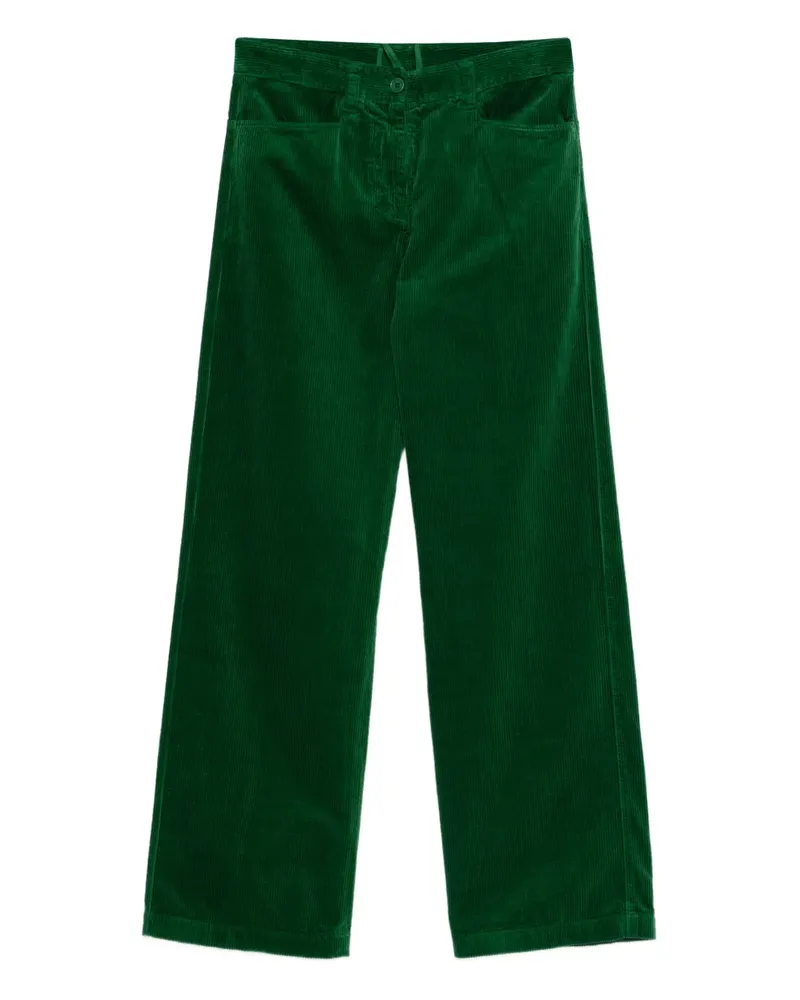 ASPESI corduroy-texture trousers - Grün Grün
