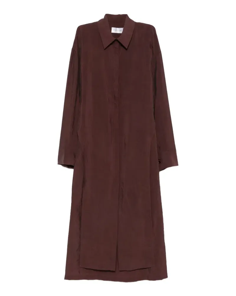 christian wijnants Delphi Midikleid mit langen Ärmeln - Rot Rot