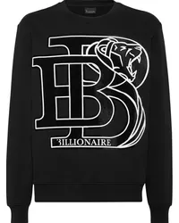 Billionaire Sweatshirt mit Logo-Print Schwarz