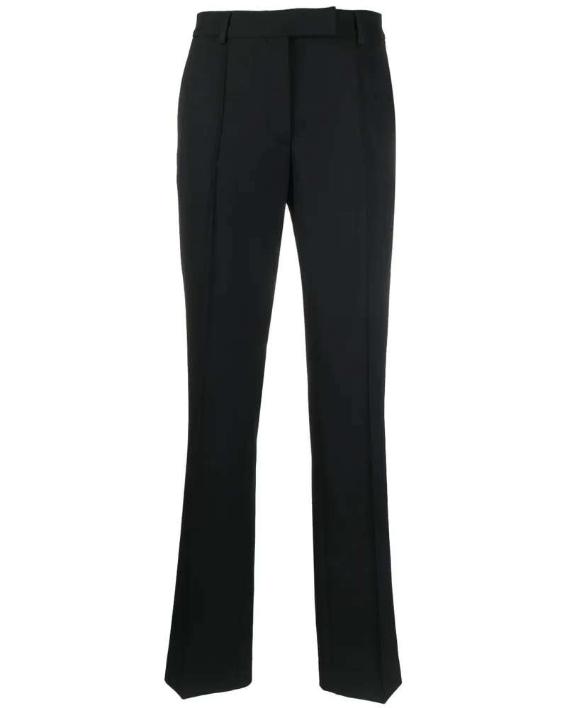 Acne Studios Klassische Mid-Rise-Hose - Schwarz Schwarz