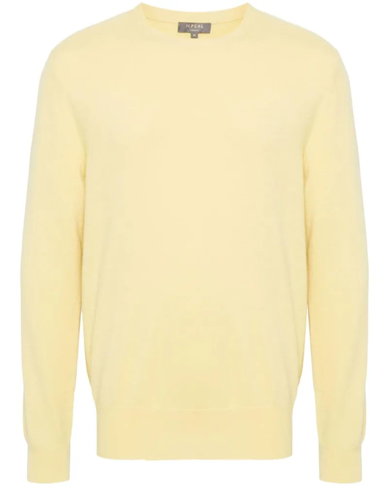 N.Peal Oxford Pullover aus Bio-Kaschmir - Gelb Gelb