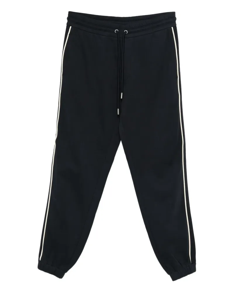 Moncler stripe-detail track pants - Blau Blau