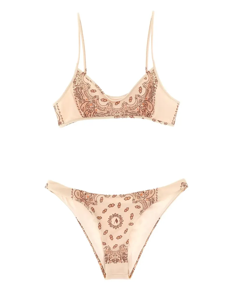 ATTICO Bikini mit Paisley-Print - Pink Pink