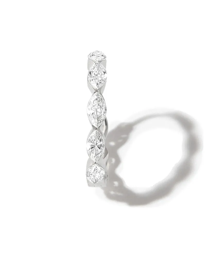 Maria Tash 18kt Weißgoldcreole mit Diamanten - Silber Silber