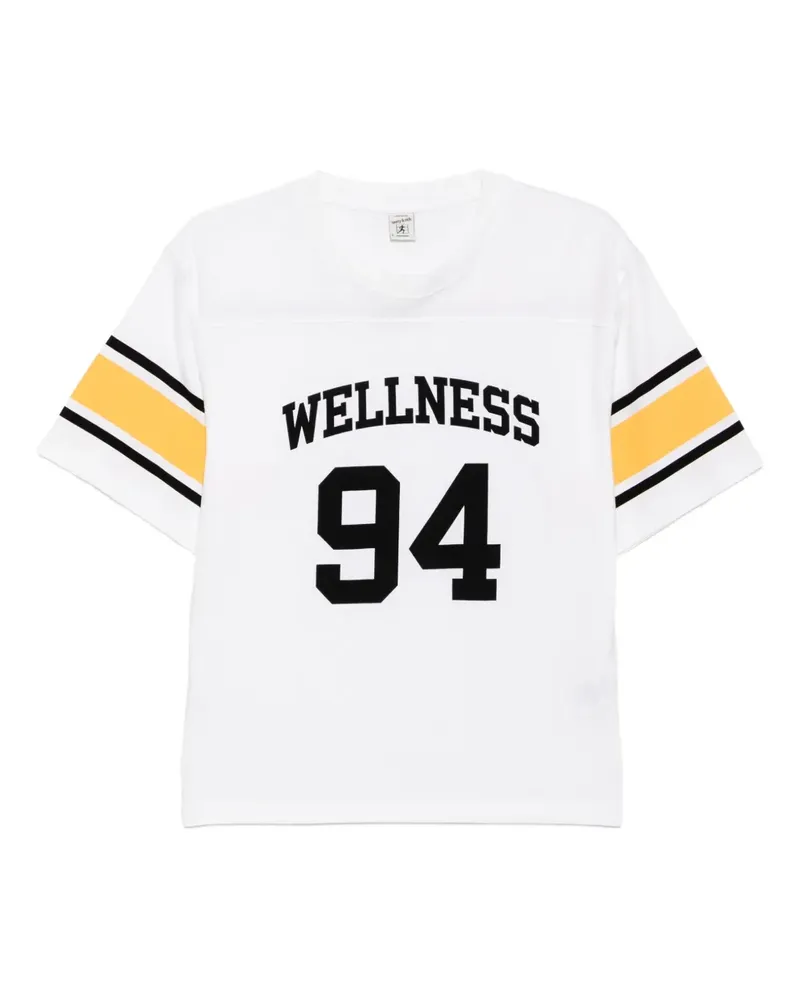 SPORTY & RICH Wellness Club T-Shirt - Weiß Weiß
