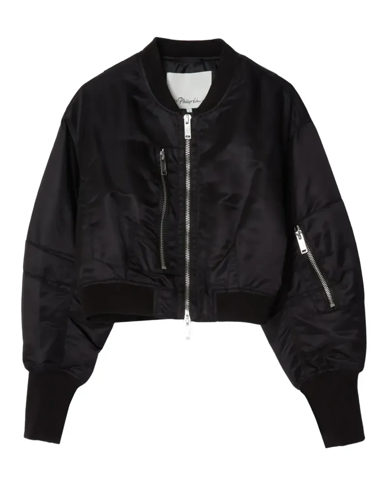 3.1 phillip lim zip-up bomber jacket - Schwarz Schwarz