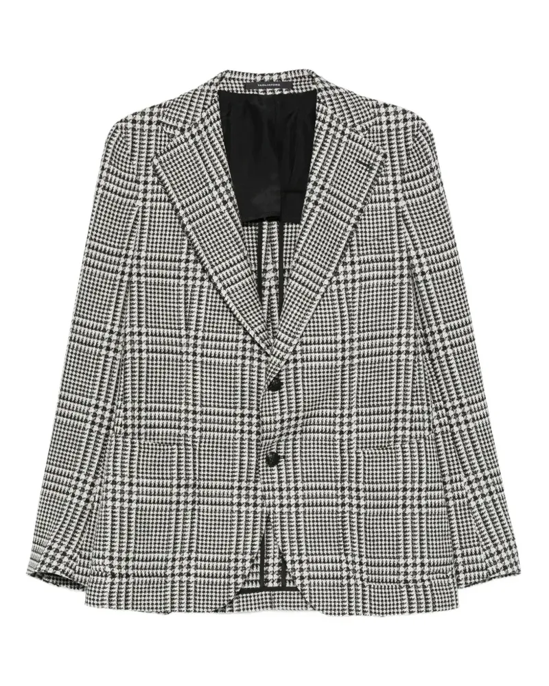 Tagliatore Kariertes Sakko - Schwarz Schwarz