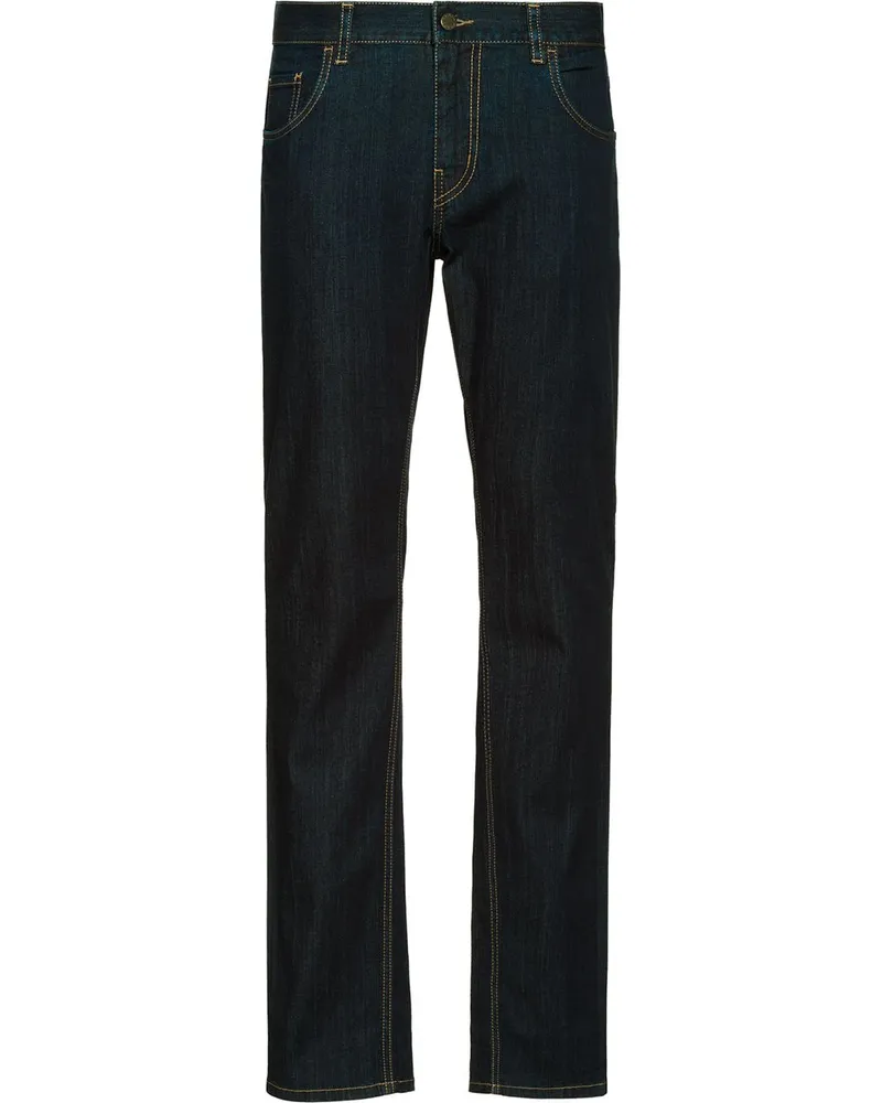 Prada Jeans mit geradem Bein Blau