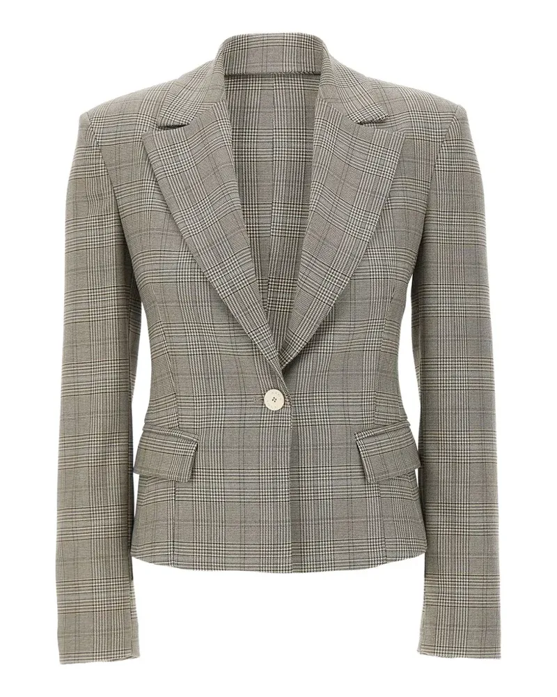 Kaos Prince-of-Wales-check single-breasted blazer - Grau Grau