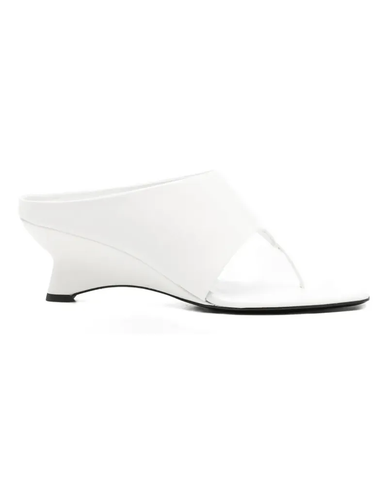 KHAITE thong wedge sandals - Weiß Weiß