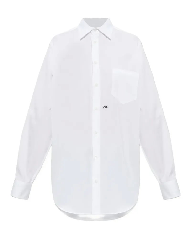 Dsquared2 Hemd mit Brusttasche - Weiß Weiß