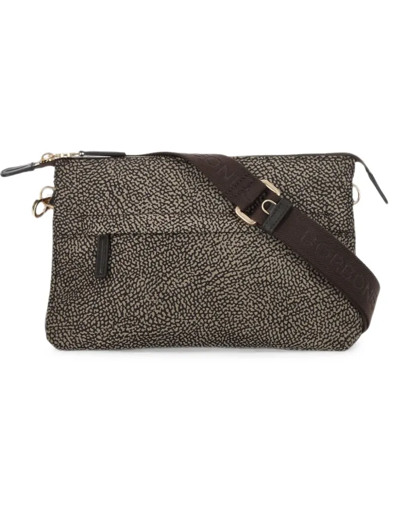 Borbonese all-over print cross body bag - Braun Braun