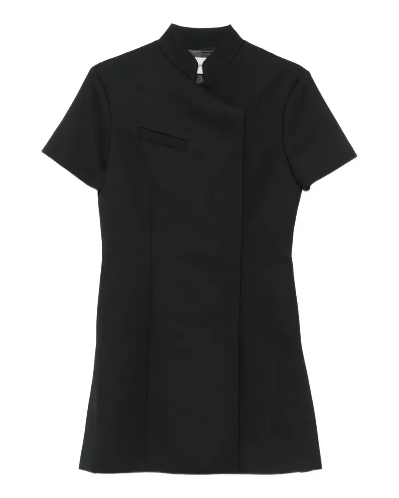 COPERNI Clinical high-neck short-sleeve mini dress - Schwarz Schwarz