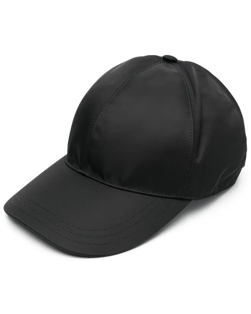 Prada Baseballkappe aus Re-Nylon - Schwarz Schwarz