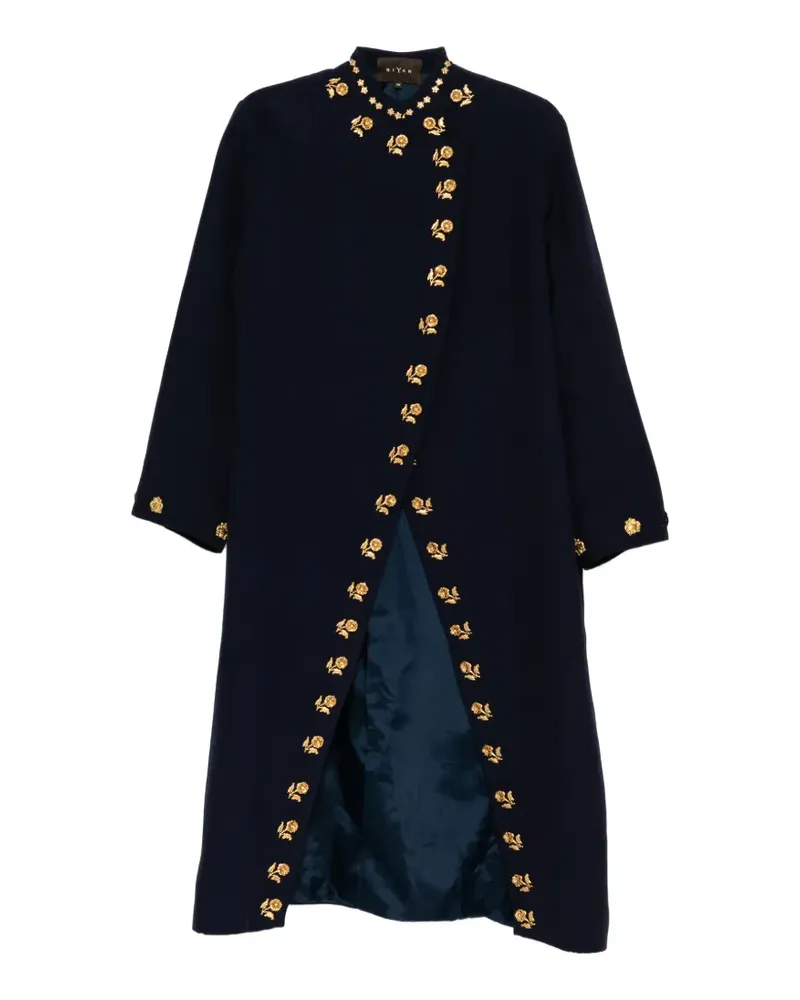 Biyan single-breasted coat - Blau Blau