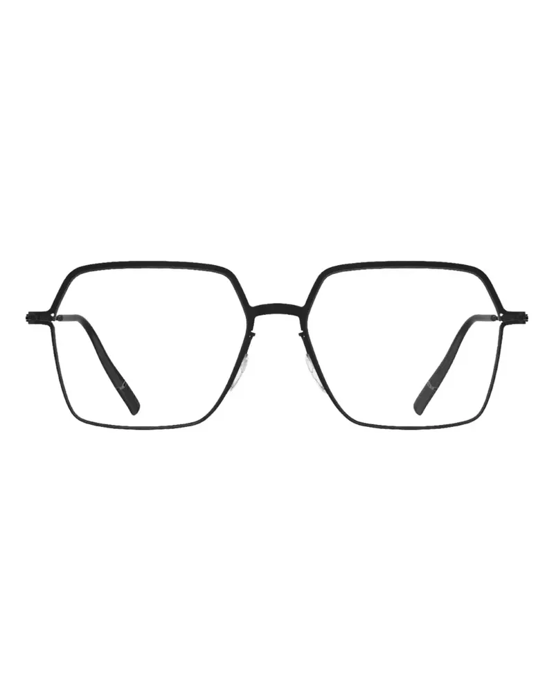 Silhouette Titanium Reframed geometric-frame glasses - Schwarz Schwarz