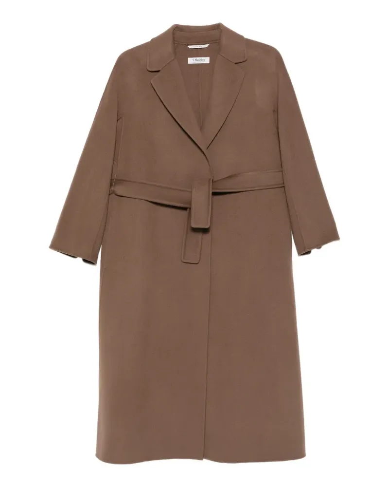 Max Mara Esturia belted notch-lapels coat - Braun Braun