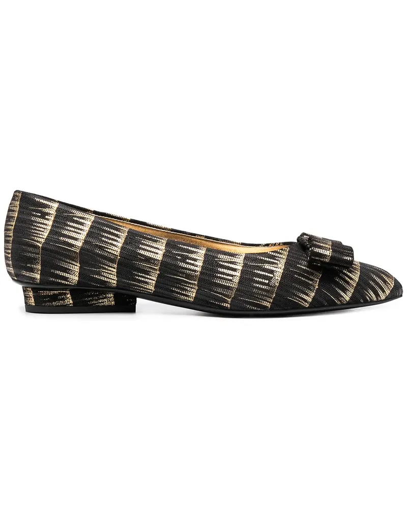 Ferragamo Klassische Ballerinas - Schwarz Schwarz