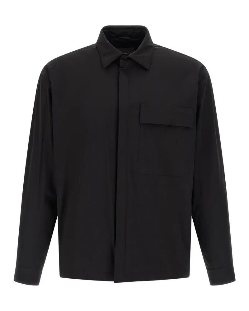 Herno patch pocket functional overshirt - Schwarz Schwarz