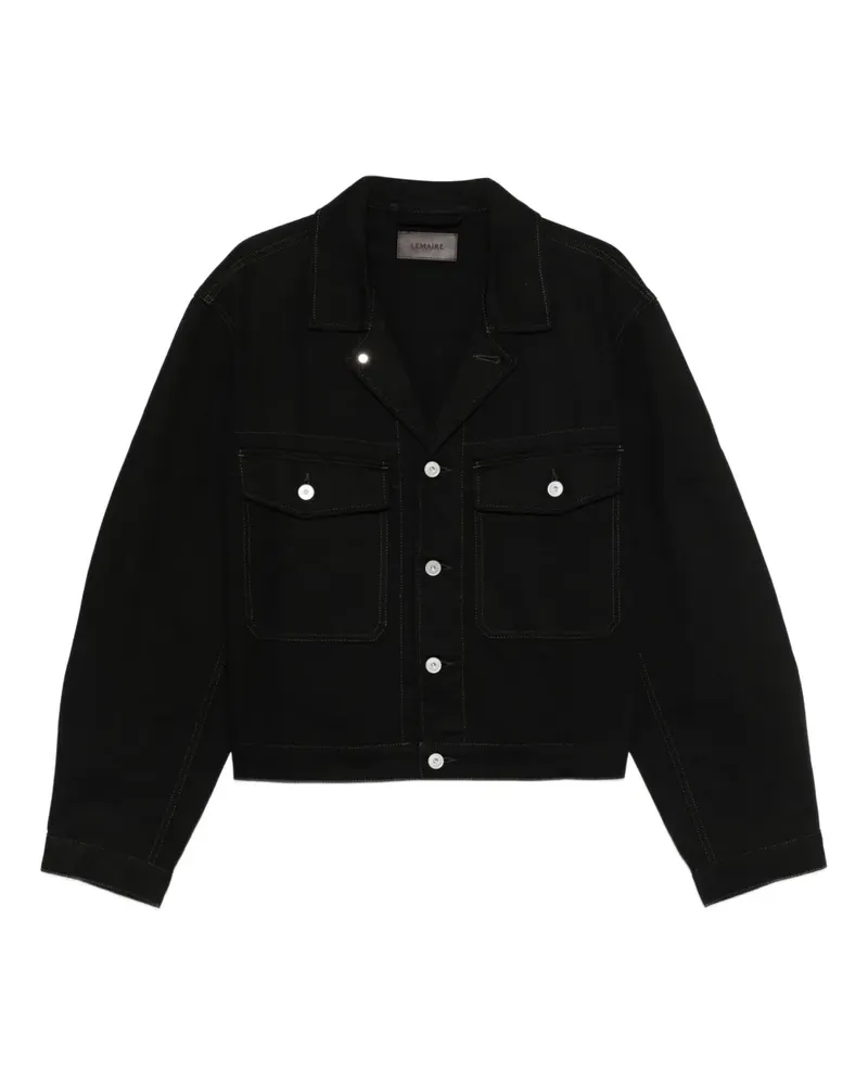 Christophe Lemaire Jacke mit Klappentasche - Schwarz Schwarz