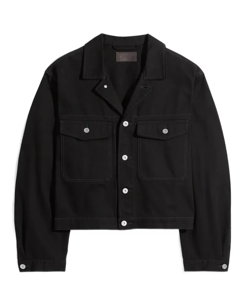 Christophe Lemaire Jacke mit Klappentasche - Schwarz Schwarz