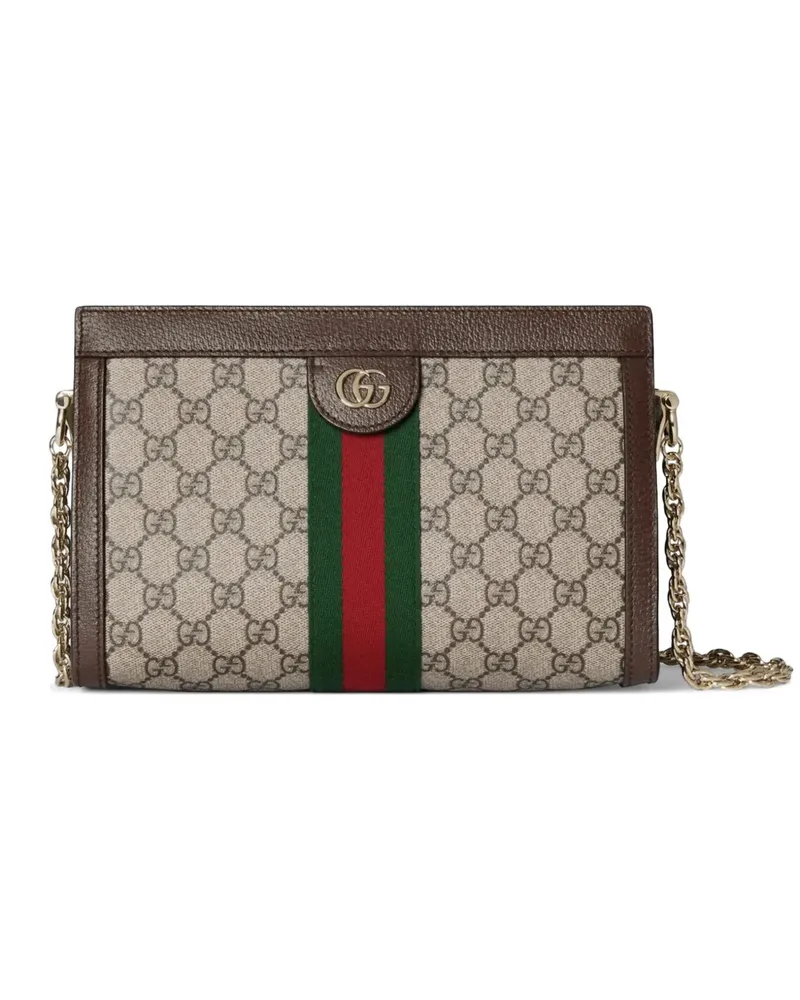 Gucci Ophidia Schultertasche mit GG - Nude Nude